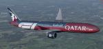 FSX/P3D Boeing 777-300ER Qatar Formula 1 Special Livery